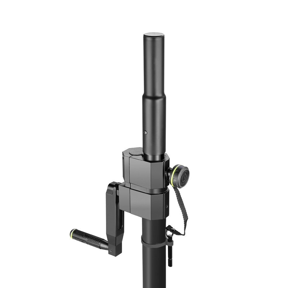 Gravity SP2472B Adjustable Pole Extension with Crank 35mm to M20 Black