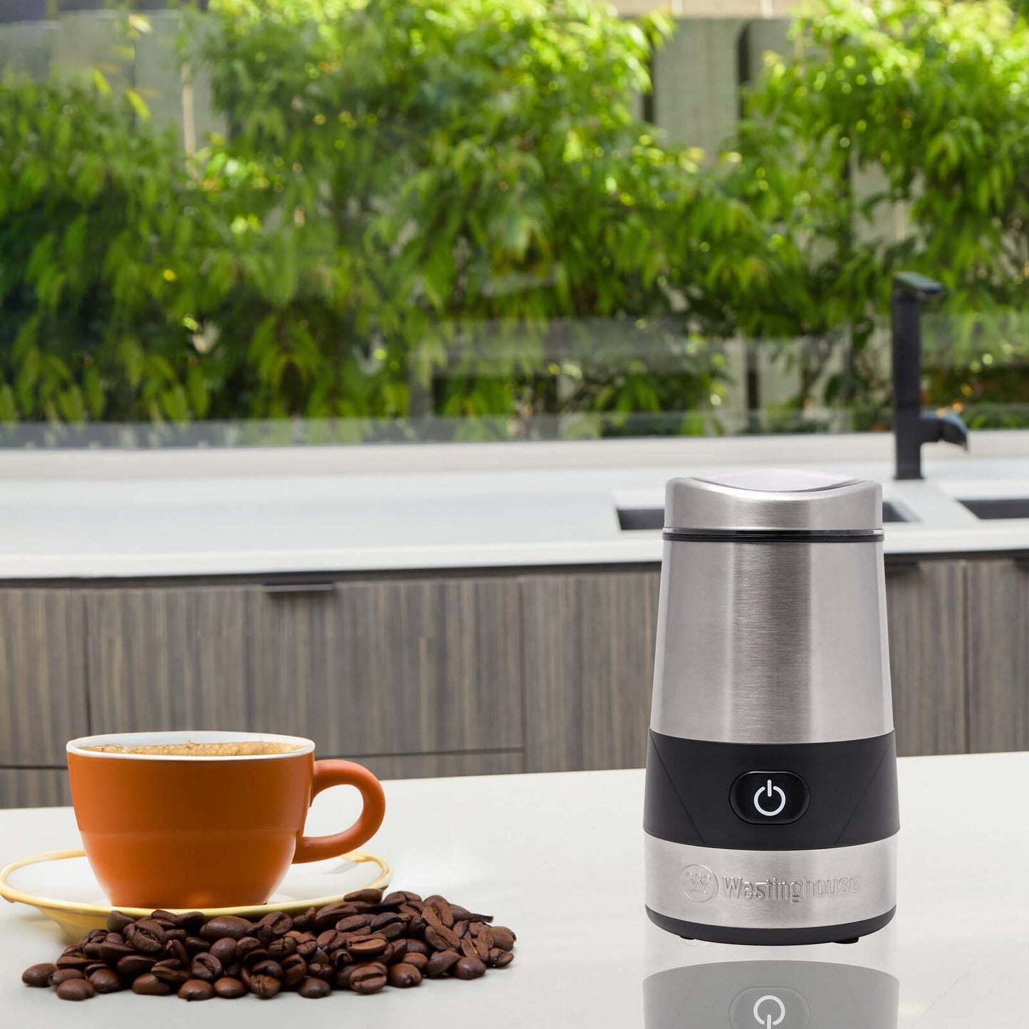 Westinghouse 200W Stainless Steel Electric Coffee Grinder Silver