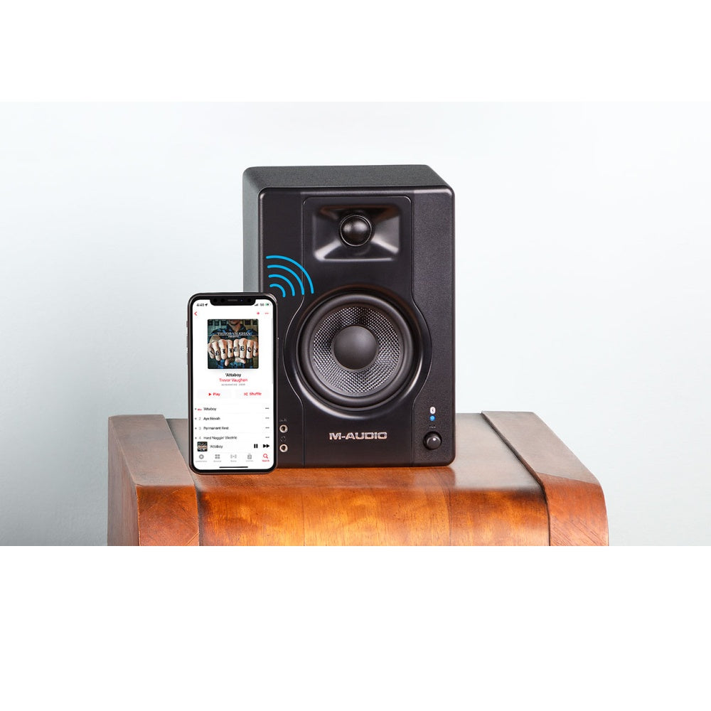 M-Audio BX4 Bluetooth Studio Monitors Speaker Set with 4-Inch Woofer 120W 2pc