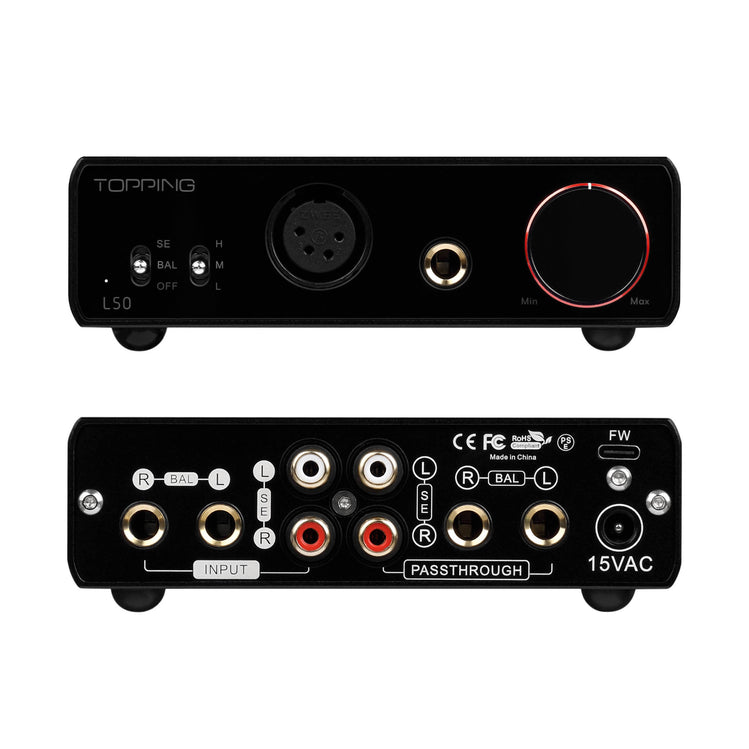 Topping L50 Headphone Amplifier (Black)