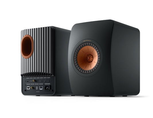 KEF LS50 II Wireless HiFi Speakers Pair (Carbon Black)
