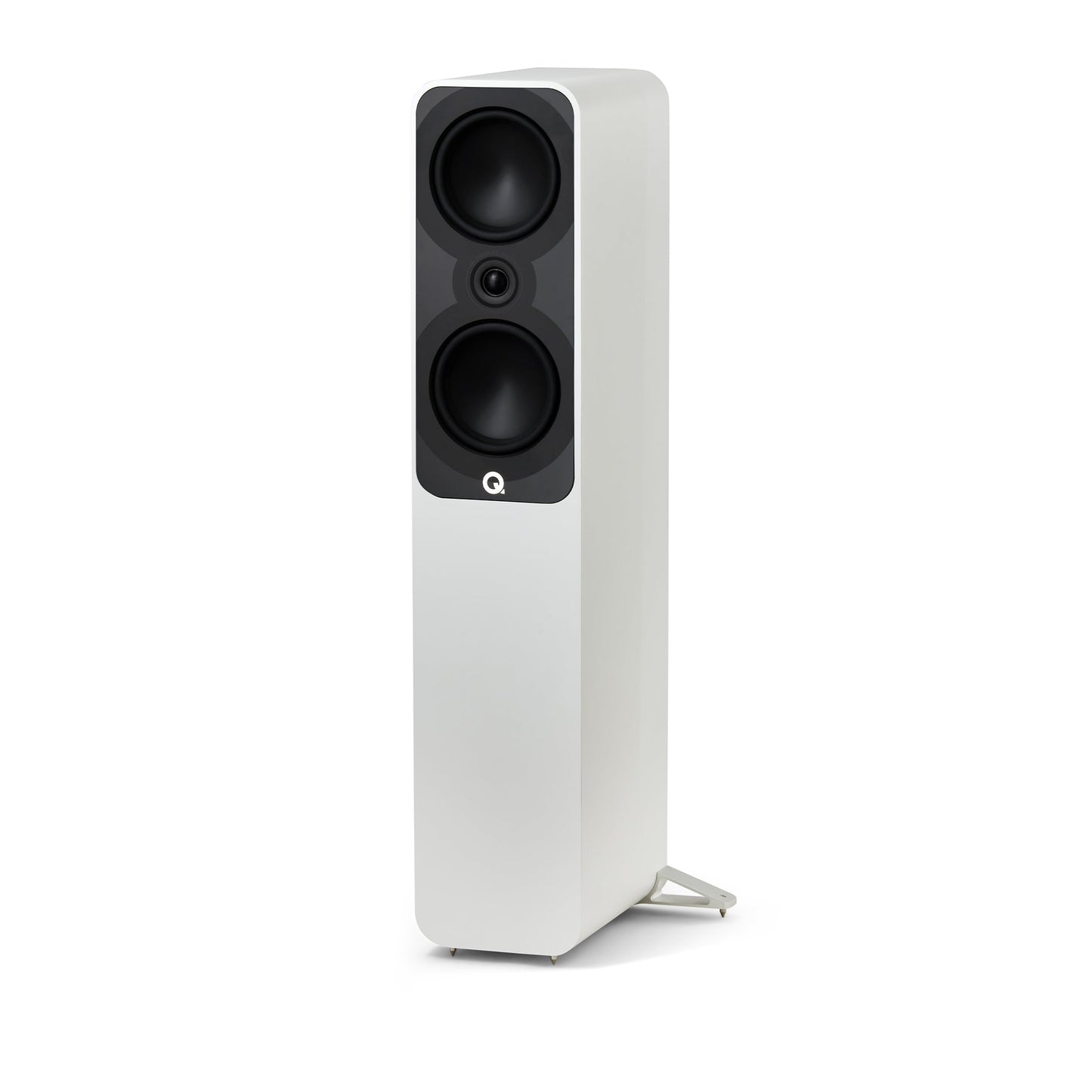 Q Acoustics 5050 Satin White Floor Standing Speakers Pair