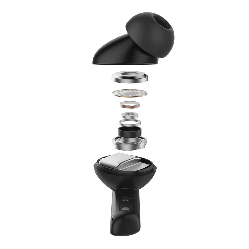 Spigen SPIGEN AUDIO Advanced Noise Cancellation Pro in-Ear Earbuds SA-TW P20 Earphone (Black)