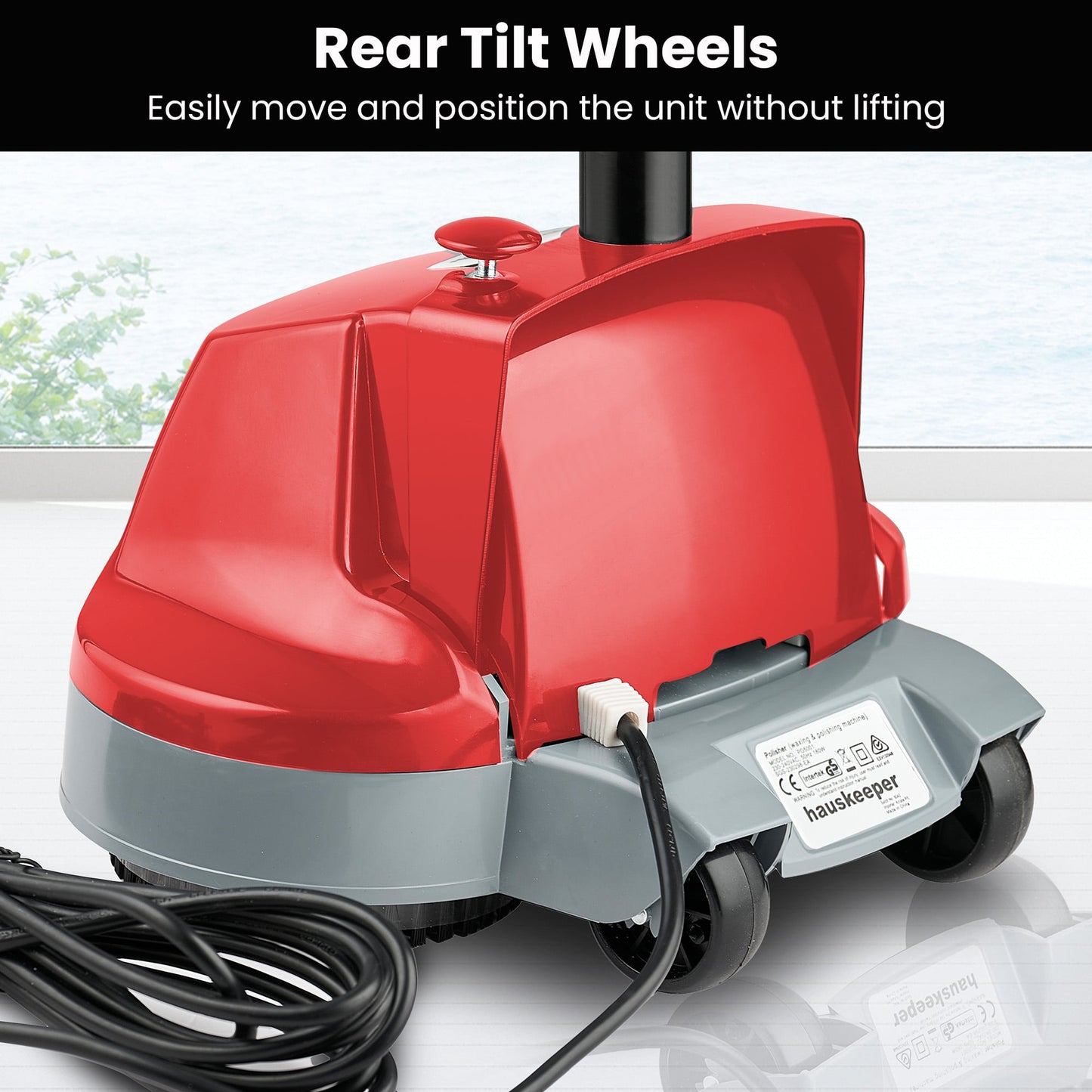 Hauskeeper Electric Floor Polisher Waxer/Buffer for Timber & Hard Floors