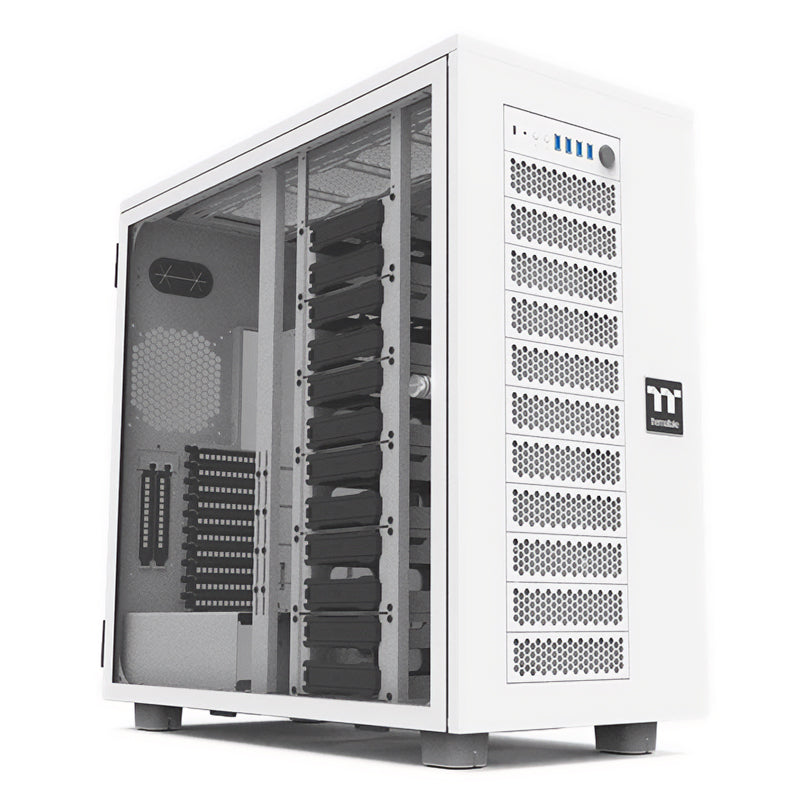 Thermaltake AX700 TG Super Tower XL-ATX Case - Snow (CA-11B-00F6WN-00)