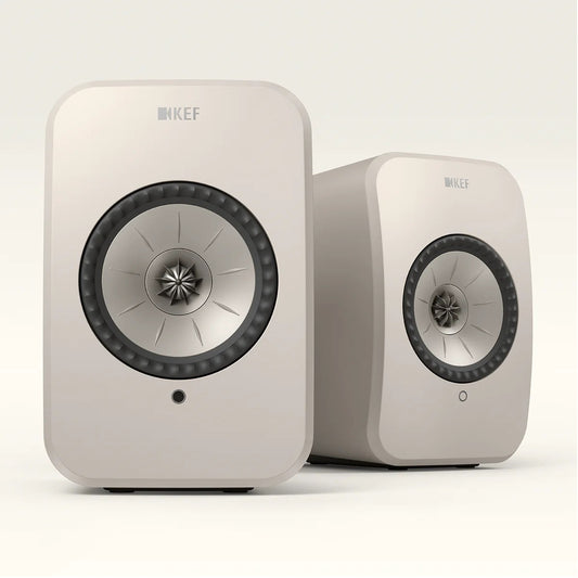 KEF LSX II LT Powered Hifi Speakers Pair (Stone White)