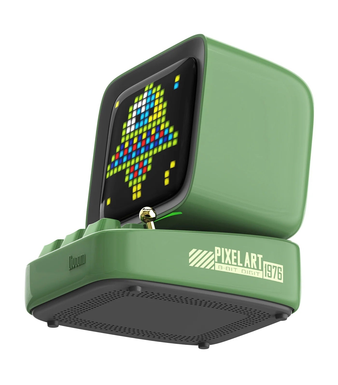Divoom Ditoo-Mic Mini Karaoke Machine Pixel Art Bluetooth Speaker (Green)
