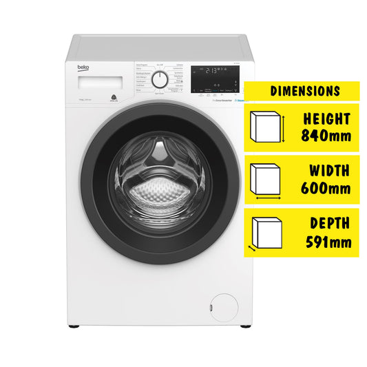 Beko BFL7510-W 7.5kg Front Load Washing Machine