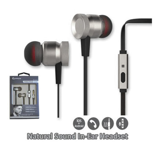 Sansai Stereo Earphones (Metallic Silver)