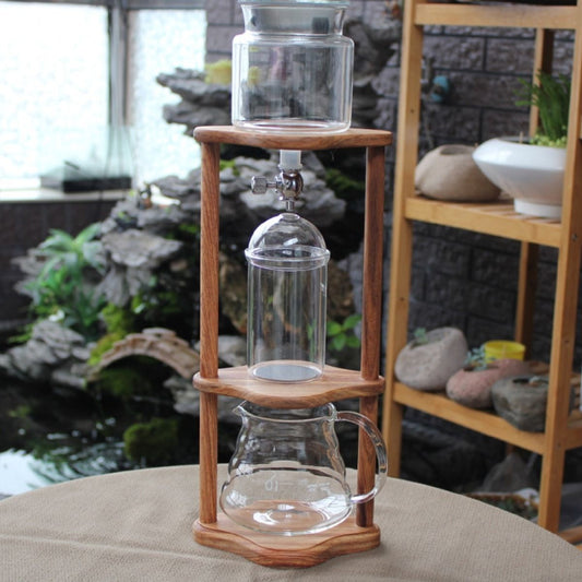 Coffee Culture 350ml Cold Drip Glass Brewing Coffee Maker with Wooden Stand