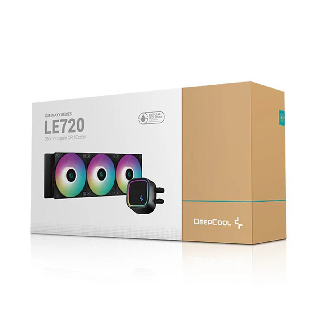 DeepCool R-LE720-BKAMMN-G-1 LE720 360mm ARGB AIO Liquid CPU Cooler (Black)