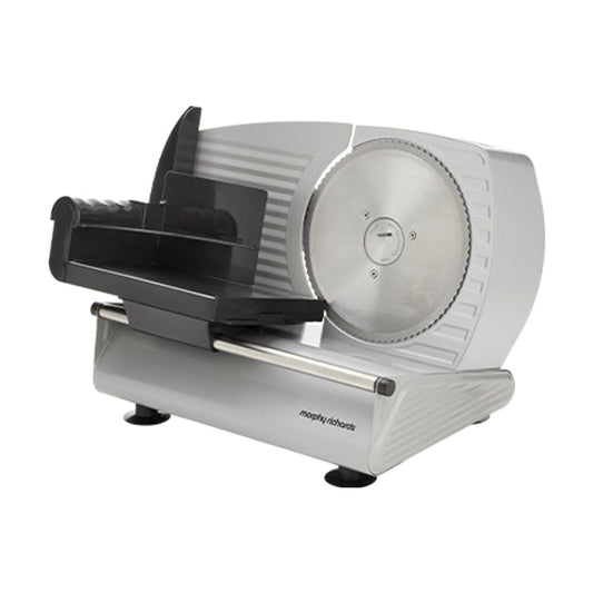 Morphy Richards Electric Food Slicer 200W DC Motor Stainless Steel (Silver)