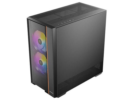Antec FLUX REAR Wood Trim Tempered Glass ATX Mid-Tower Case