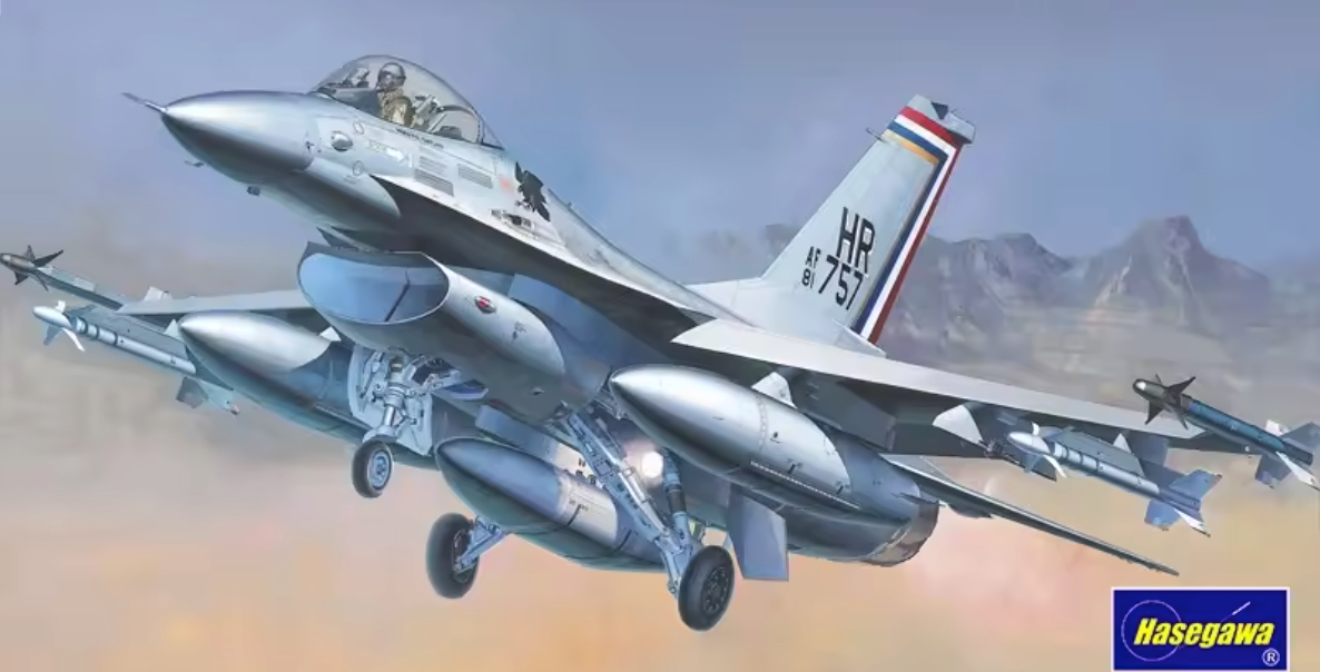 Hasegawa 1/72 F-16a Plus Fighting Falcon (U.s. Air Force Tactical Fighter)