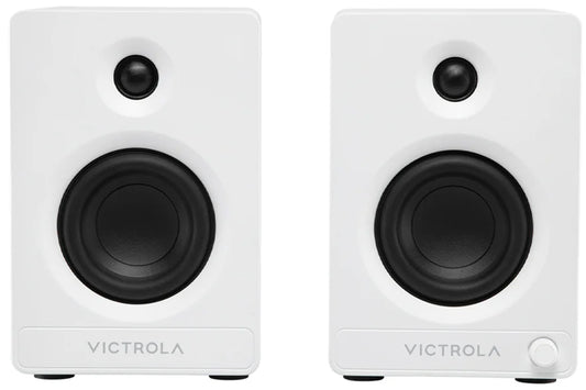 Victrola Tempo Bookshelf Speakers - White