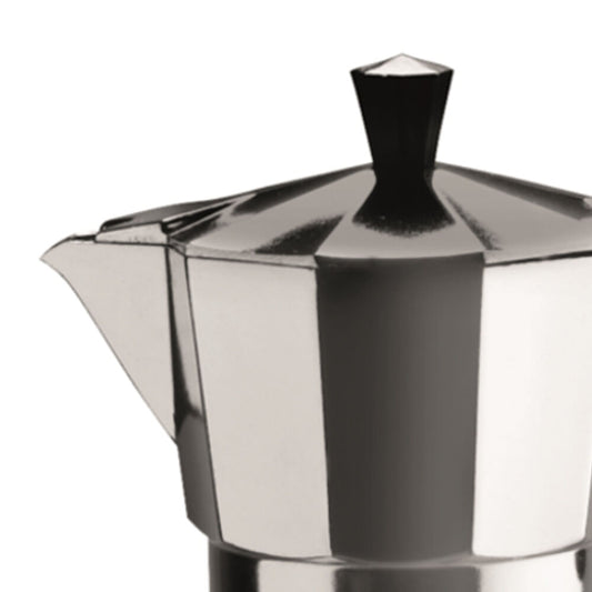 Pezzetti Italexpress Cafetiere 1-Cup Espresso Stovetop Coffee Maker Silver