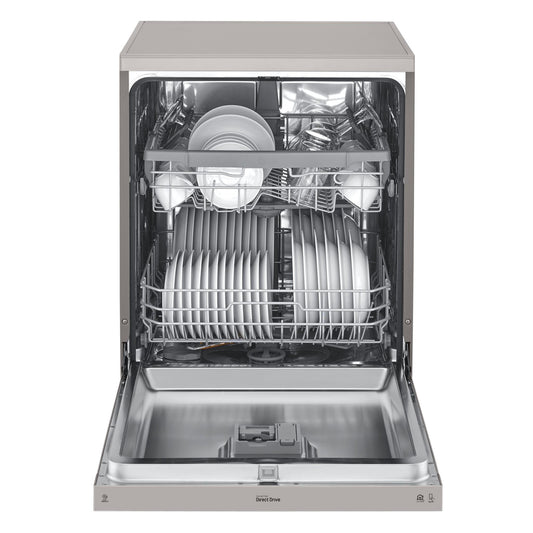 LG XD5B14PS QuadWash 14-Place Setting Freestanding Dishwasher (Platinum Steel)