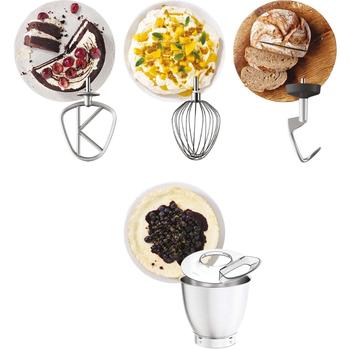 Kenwood Titanium Chef Baker XL Mixer (White)