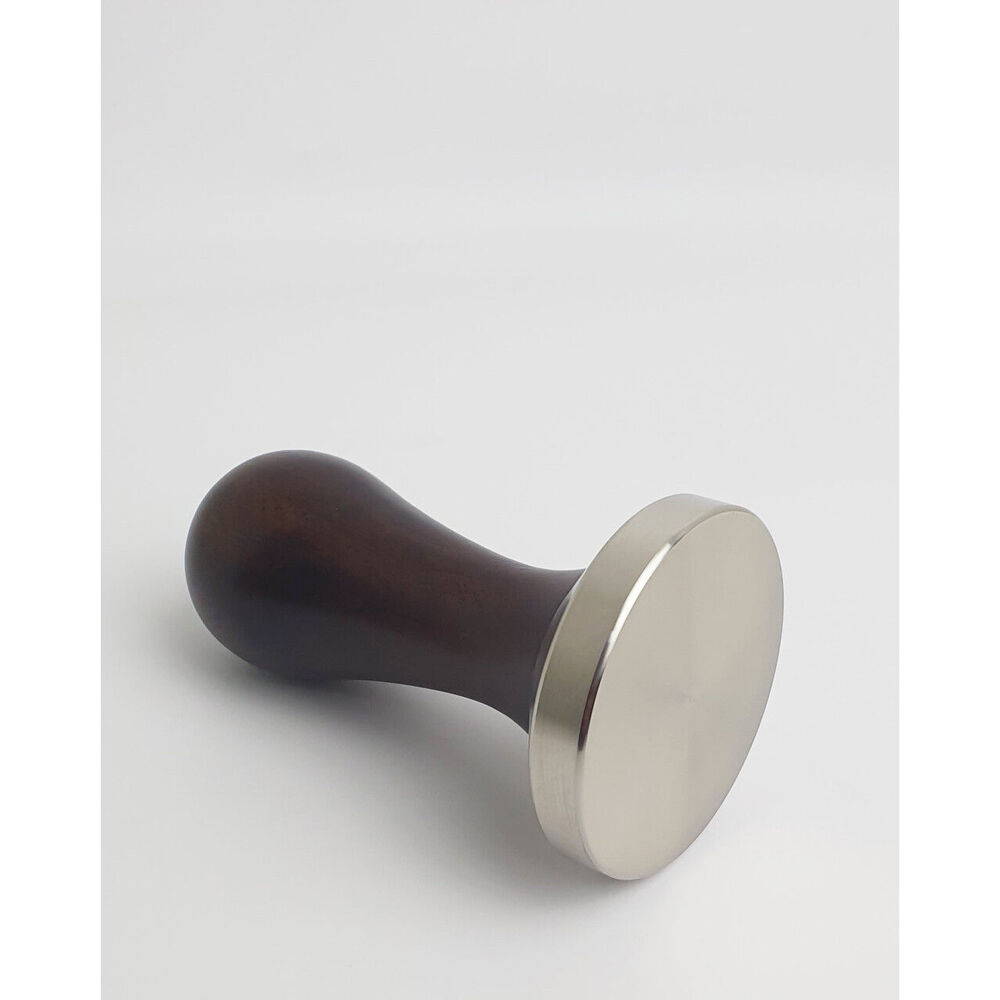 Coffee Culture Espresso Ebony Wood/Stainless Steel Tamper Flat Base 58mm