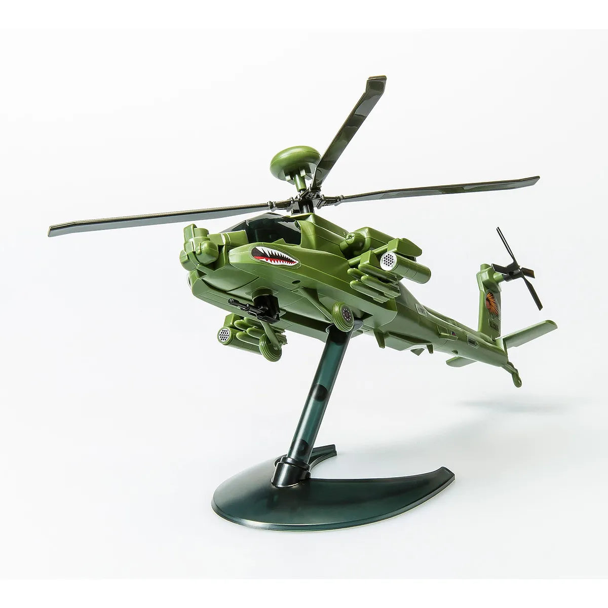 Airfix Quickbuild Apache Helicopter Scaled Plastic Model Kit - Green