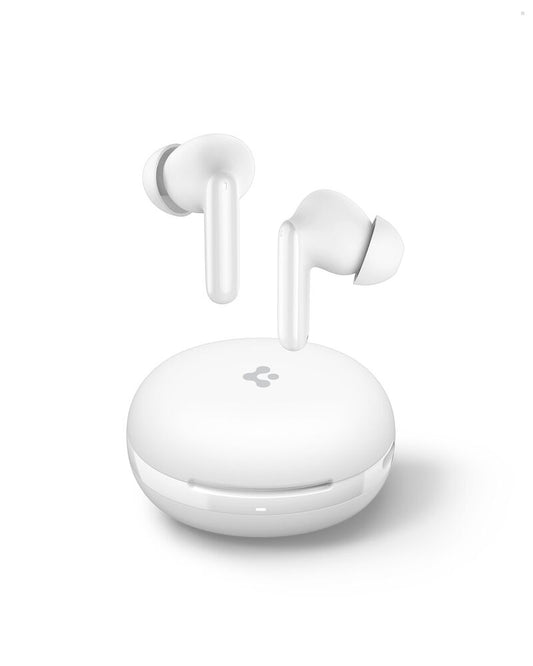 Spigen SPIGEN AUDIO Advanced Noise Cancellation in-Ear Earbuds SA-TW S10 Earphone (White)