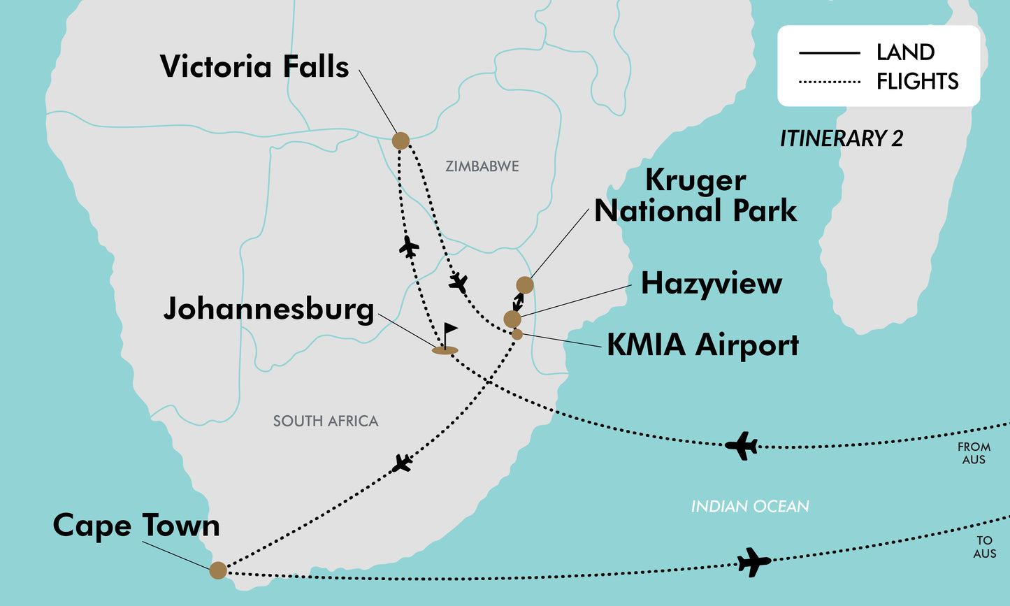 Itinerary 2 map