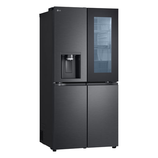 LG GF-V500MBLC 508L Slim French Door Fridge (Matte Black)