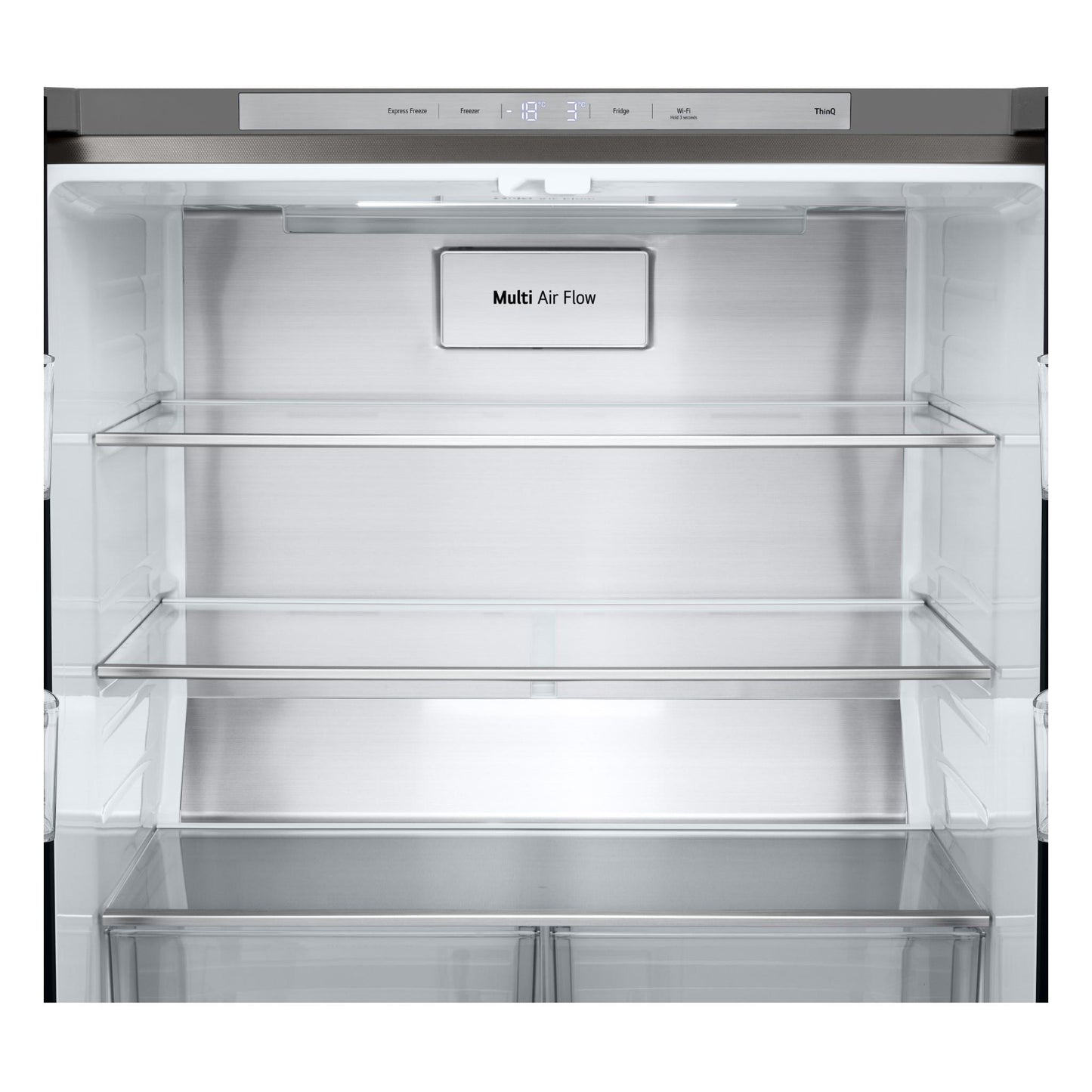 LG GF-B505PL 530L Slim French Door Fridge (Stainless Steel)