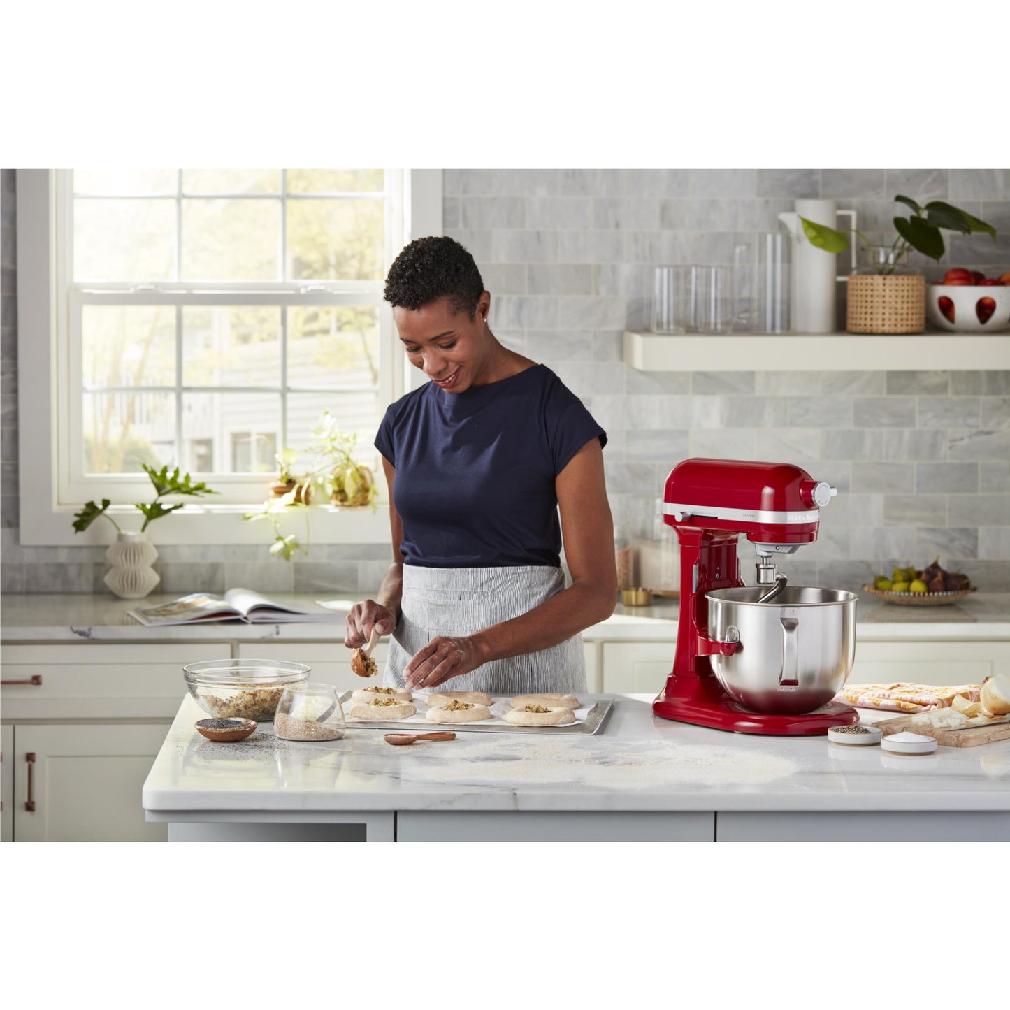 KitchenAid KSM70 6.6L Artisan Bowl Lift Mixer (Empire Red)