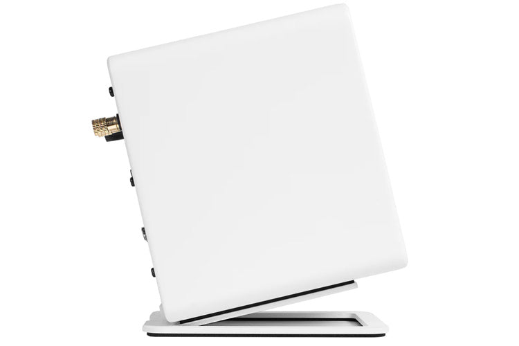Kanto S2W Angled Desktop Speaker Stands for Small Speakers Pair (White)