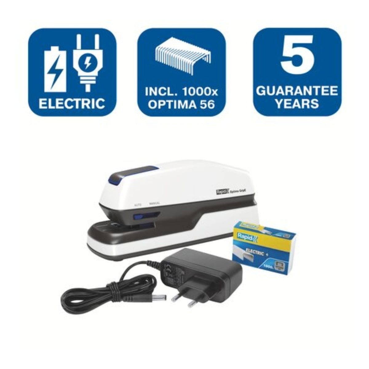 Rapid Optima Electric Stapler Contactless Grip-E