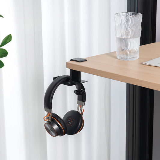 Desky Foldable Headphone Hook - Black