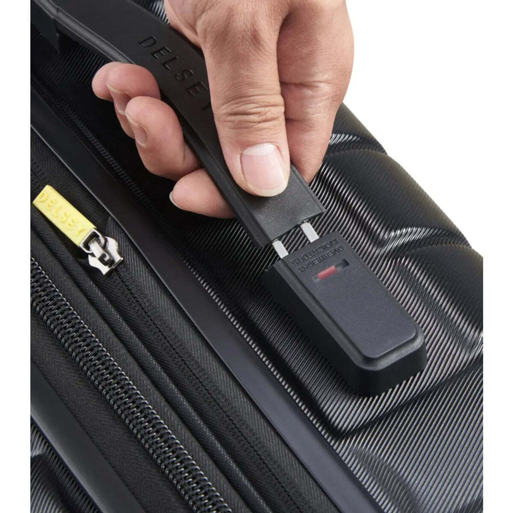 Delsey Shadow 5.0 - 75 cm Expandable 4 Wheel Suitcase - Black