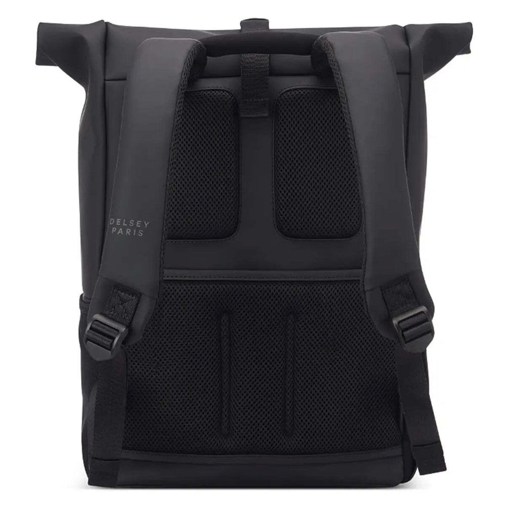 Delsey Turenne Soft Rolltop RFID Laptop Backpack 15" Black