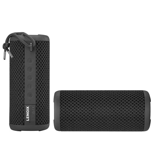 Lenoxx IPX7 Waterproof Portable Wireless Streaming Speaker for Smartphones Black