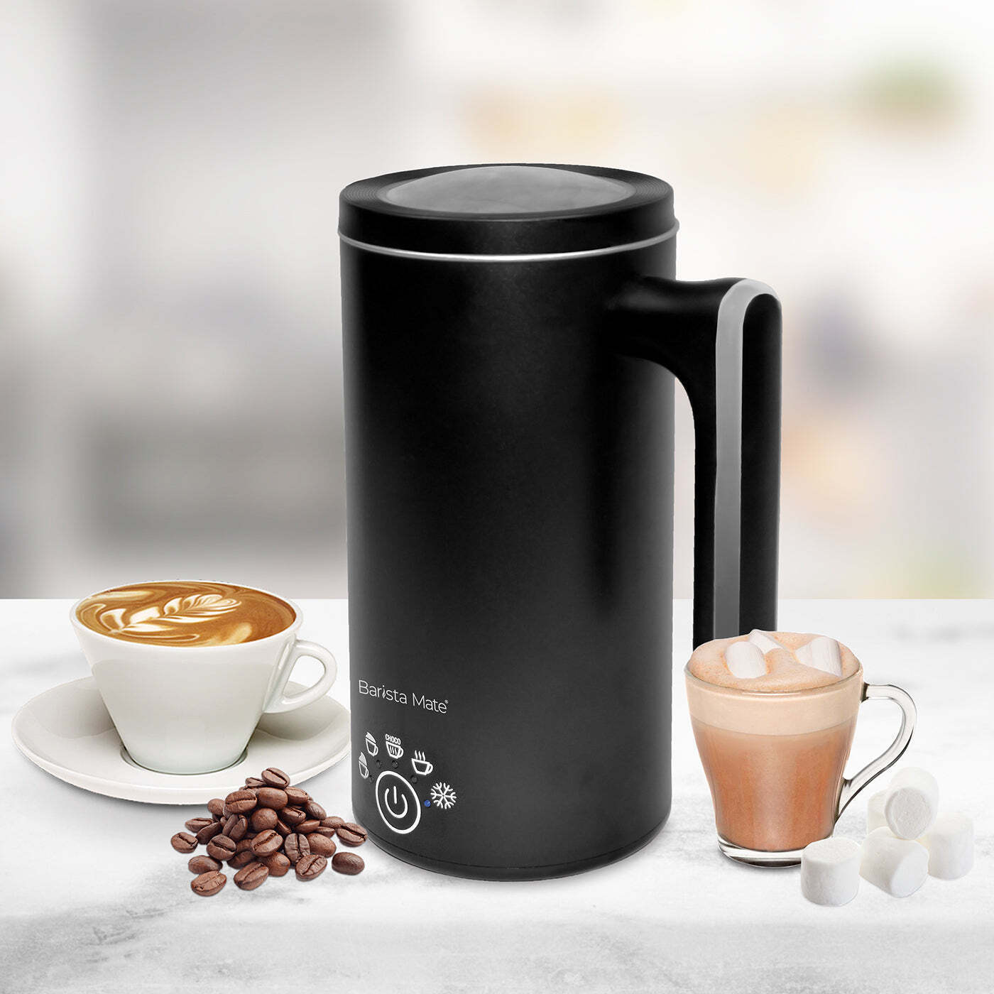 Barista Mate Hot & Cold Milk Frother with 5 Modes