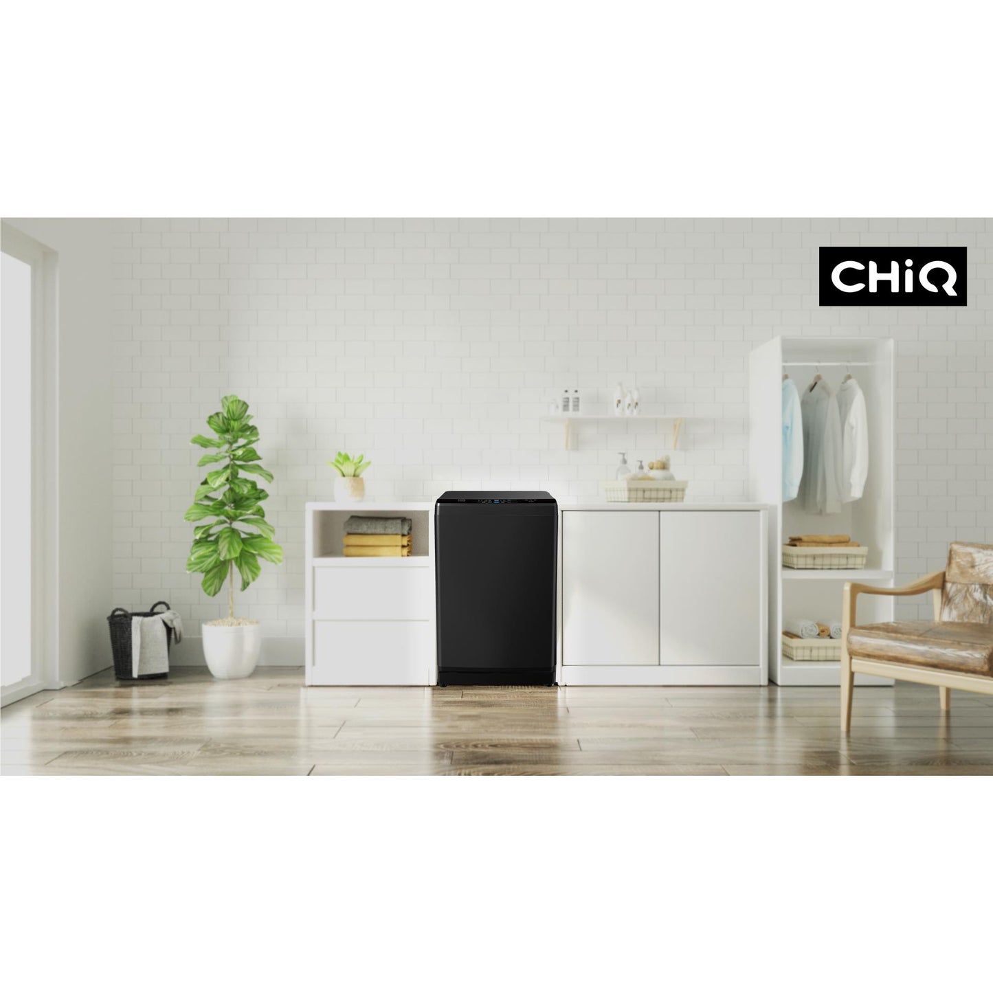 CHiQ WTL64FDB 6.5kg Top Load Washer (Black)