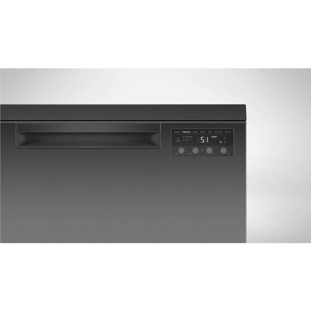 Fisher & Paykel DW60FC1B2 15-Place Setting Freestanding Dishwasher (Black Stainless Steel)