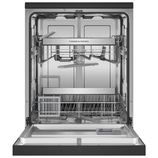 Fisher & Paykel DW60FC2B2 15-Place Setting Freestanding Dishwasher (Black Stainless Steel)