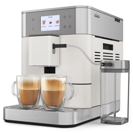 KitchenAid KF7 Fully Automatic Espresso Machine with Milk Container (Porcelain)