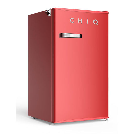 CHiQ CRSR089DR1 90L Retro Style Bar Fridge (Red)