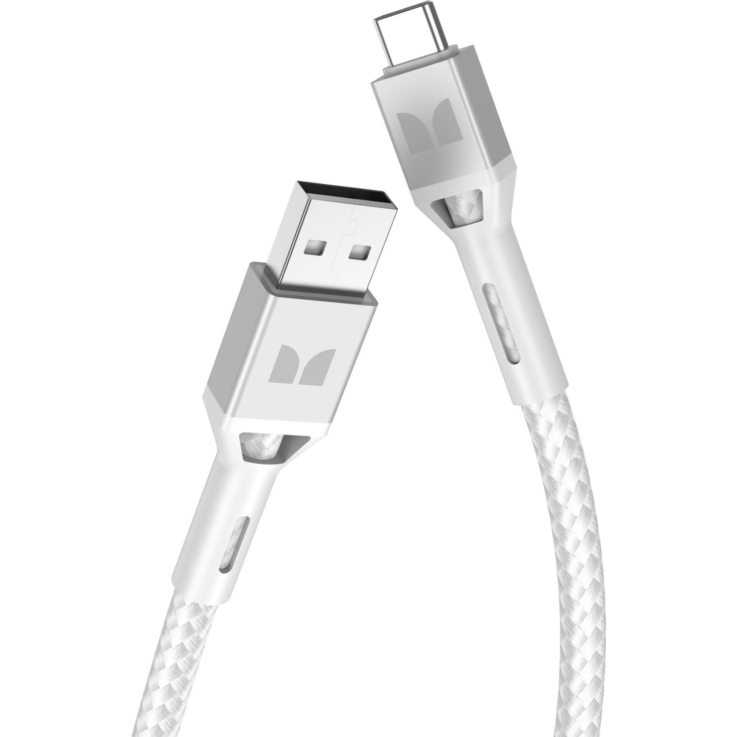 Monster 60W USB-C to USB-A Cable 1.2m (White)
