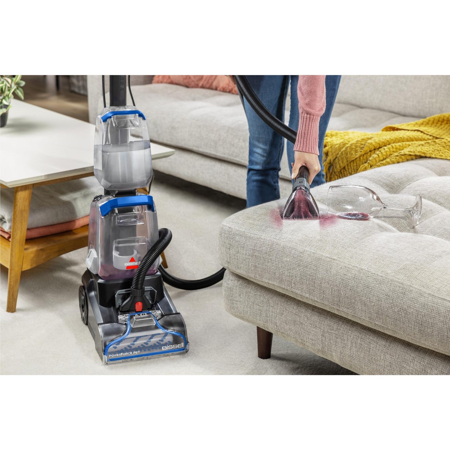 Bissell 4059F PowerForce Pet Upright Carpet & Upholstery Cleaner