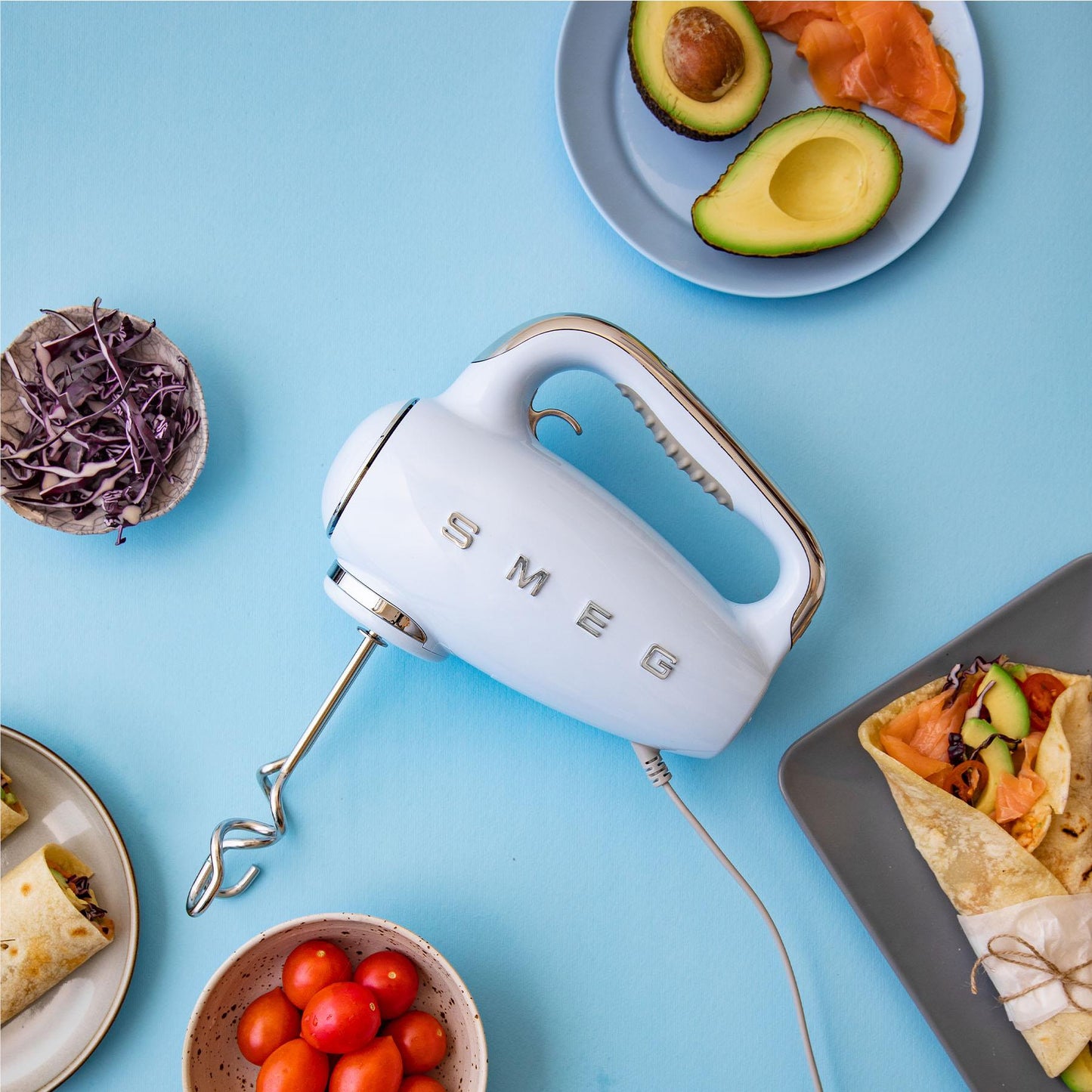 Smeg 50's Style Hand Mixer (White)