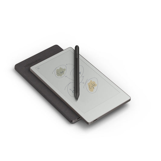 reMarkable Paper Pro Move with MarkerPlus and Book Folio Weave (Basalt)