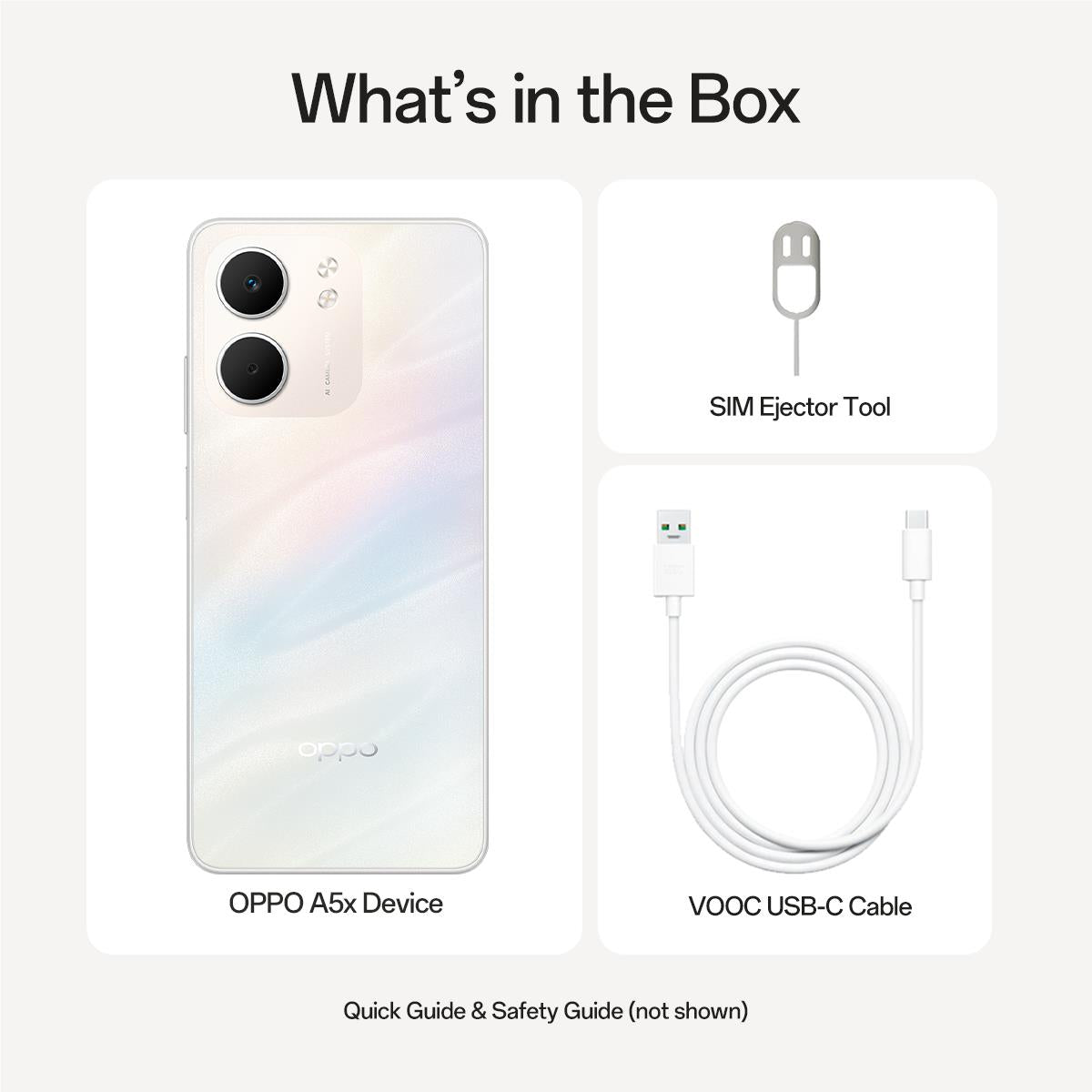 OPPO A5x 4G 128GB (Laser White)