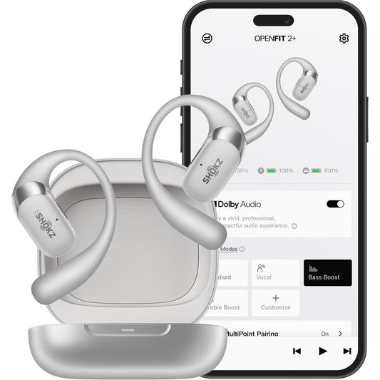Shokz OpenFit 2+ Open-Ear TWS Earbuds (Grey)