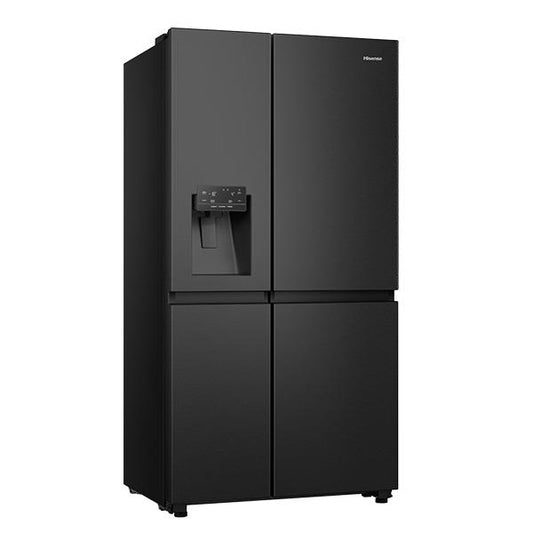 Hisense HRSBS633BW 632L PureFlat Side by Side Fridge (Black Steel)