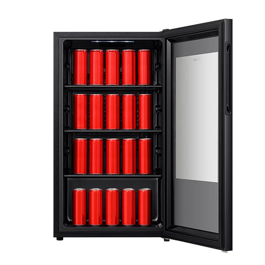 Hisense HRBC113 113 Can Beverage Cooler (Black Glass)