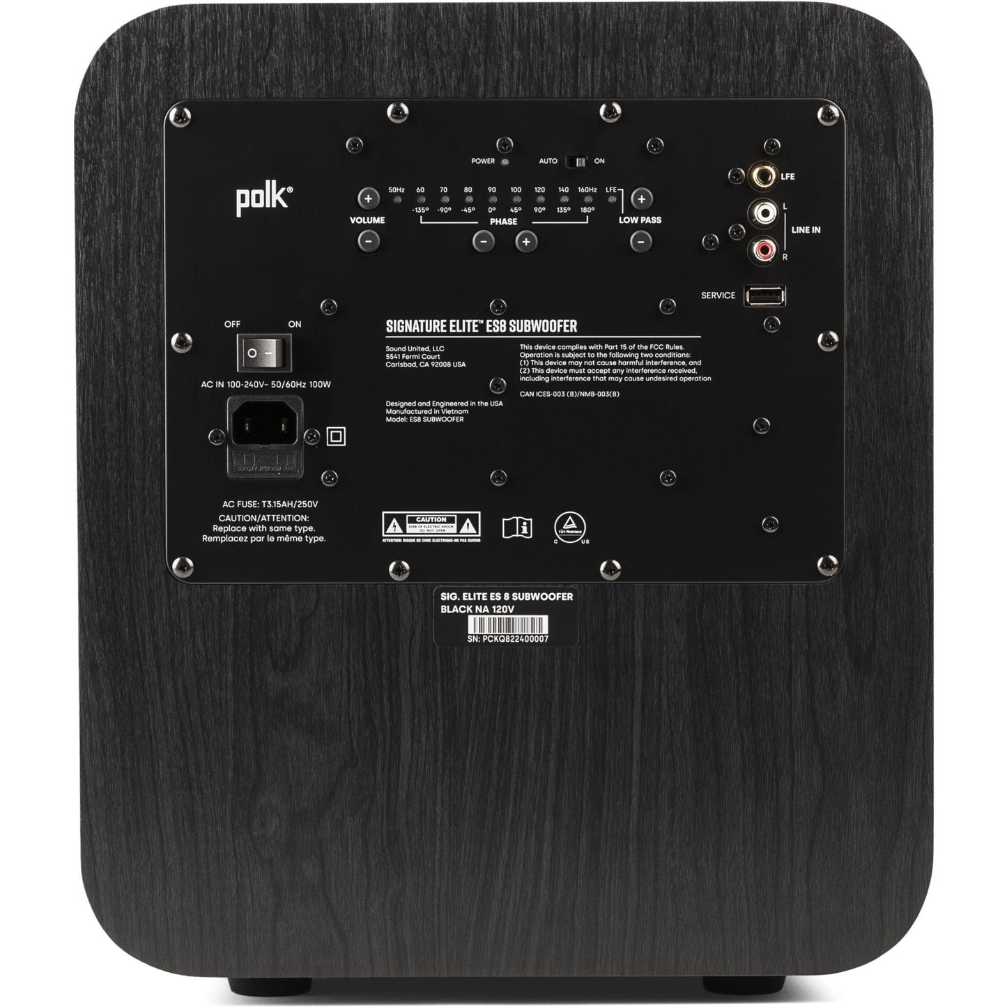 Polk Signature Elite 8" 100W Subwoofer
(Black)